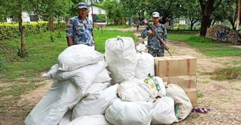 सशस्त्र प्रहरी बाँकेले २ लाख ३५ हजारको अवैध सुर्तीजन्य पक्राउ