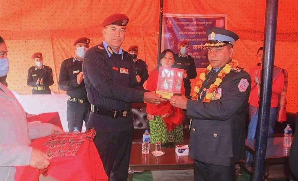 लुम्बिनी प्रदेश ५ को SSP राजकुमार बैदेवरको बिदाइ