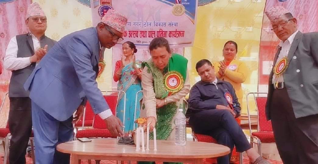 बिकास नगरटोल/गणेश आर्टको आयोजनामा बाल प्रतियोगिता कार्यक्रम