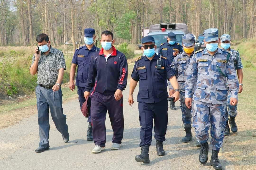 बाँकेको सीमामा अवैध आवागमन रोक्न सुरक्षाकर्मीहरुको सक्रियता