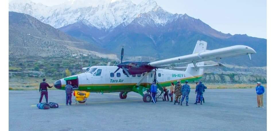 सरकारले खाद्यान्न सङ्कट हुन नदिन हुम्लामा हवाई उडान जारी