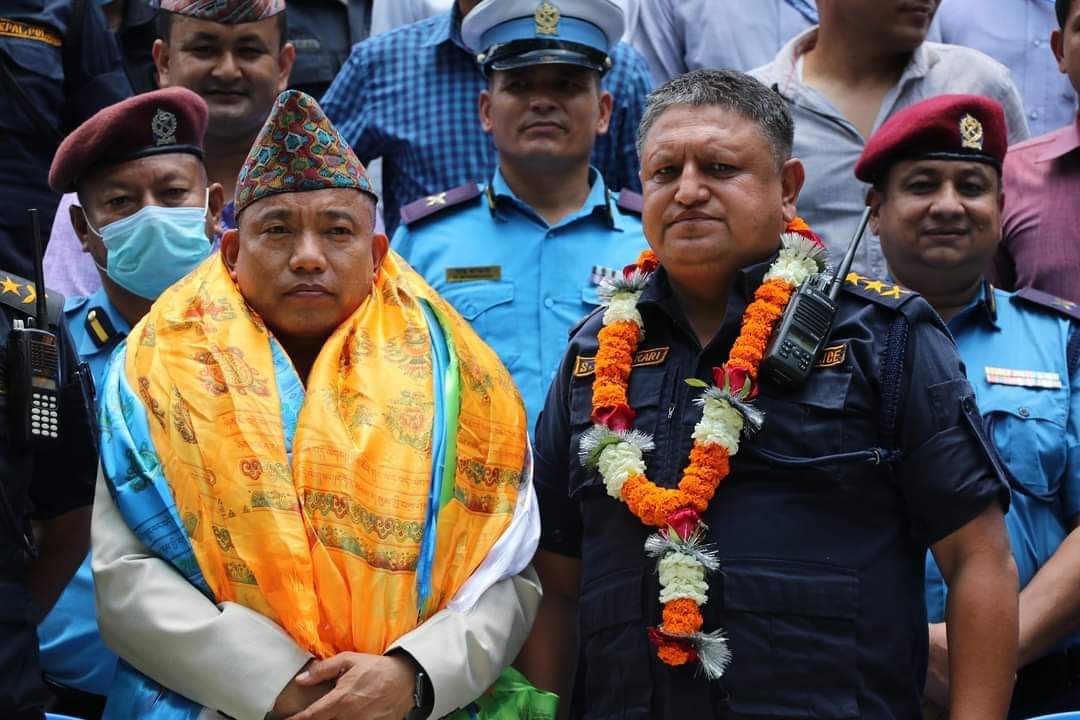 बाँकेमा एसपी रानाको बिदाई पछी एसपी अधिकारीले कार्यभार सम्हाले