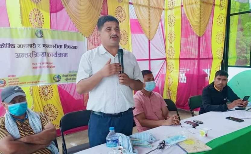 संकटको घडीमा पत्रकारको भुमिका महत्वपूर्ण हुन्छ अध्यक्ष बिपुल पोख्रेल