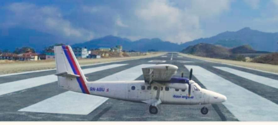 ताप्लेजुङ सुकेटार विमानस्थलमा सोमबारदेखि नियमित उडान शुरु