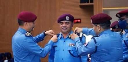 नेपाल प्रहरीका नवनियुक्त एआईजी थापालाई दर्ज्यानी चिह्नद्वारा सुशोभित