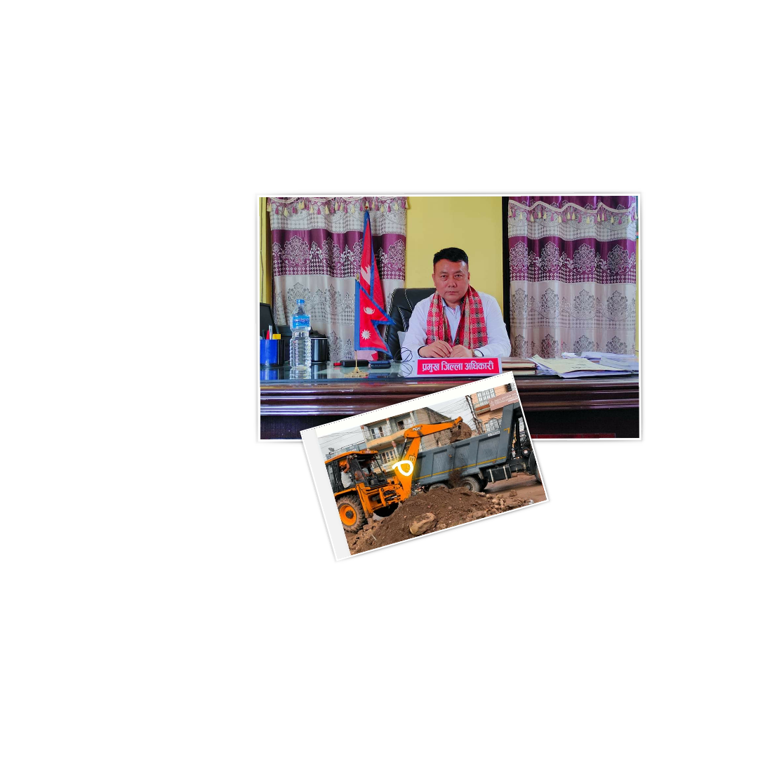 ठेकेदार सम्पर्क बिहिन पछि सिडियो कुरुङबाङ्गको पहलमा सडकको माटो हटाईयो