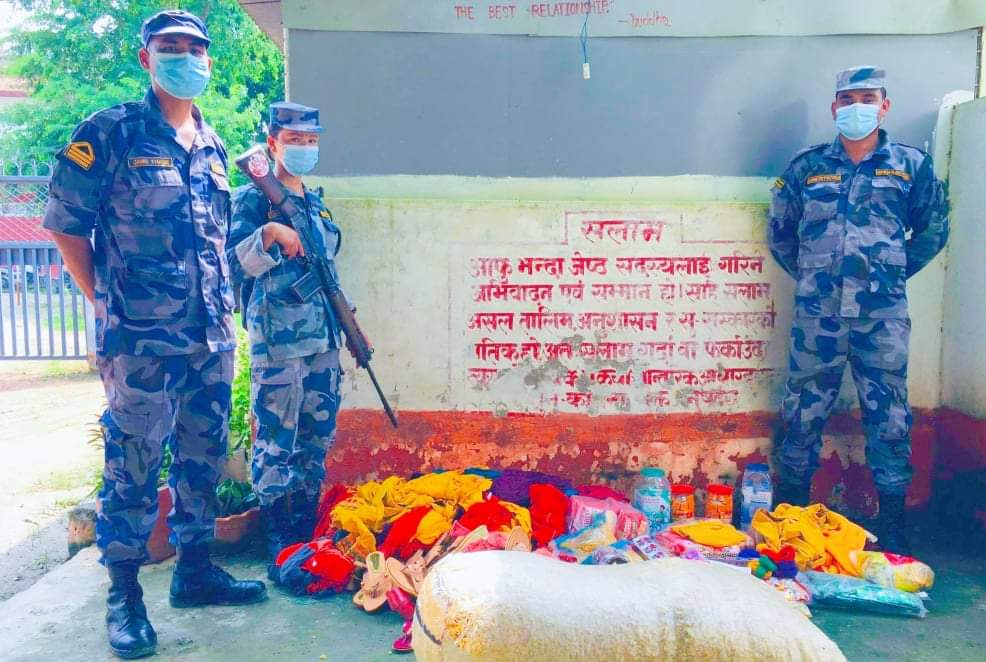 सशस्त्र प्रहरी बल बियोपी जमुनाहले लाखौंको अवैध सामानहरु पक्राउ