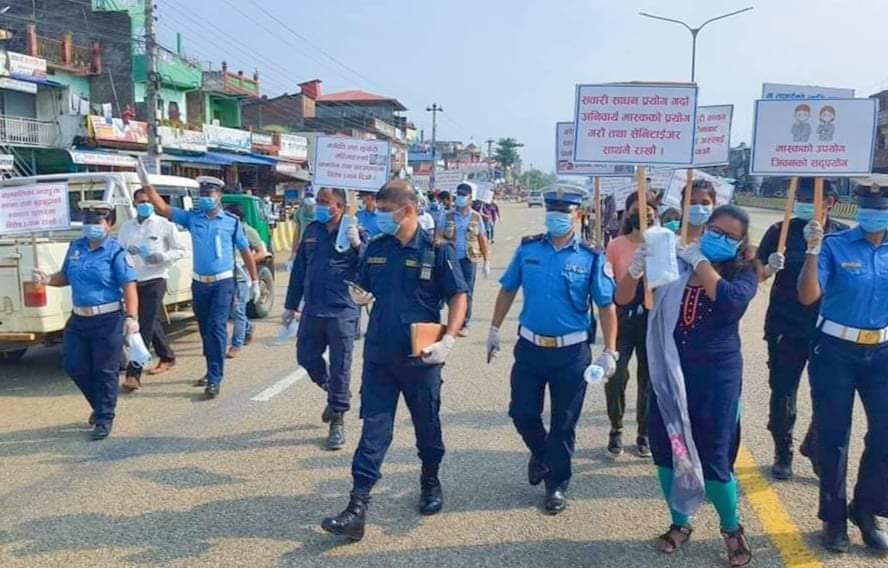 कोहलपुरमा कोरोना रोकथाम सम्वन्धी सचेतना अभियान संचालन