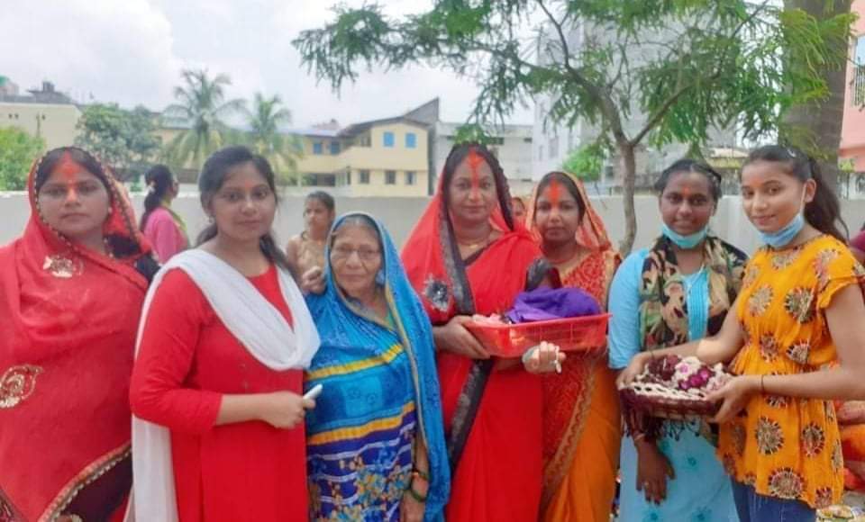 बिरगंजमा श्रावण बौधि माईको मन्दिरमा पुजा अर्चना मेला सुरु