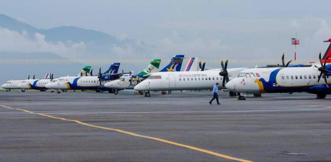 लगातारको झरी बर्षाले त्रिभुवन अन्तर्राष्ट्रिय विमानस्थलबाट हुने उडान प्रभावित