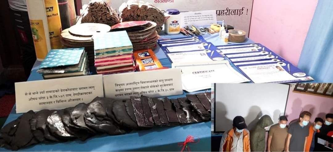 लागुऔषध चरेस विदेश निर्यात गर्ने ९ जना पक्राउ