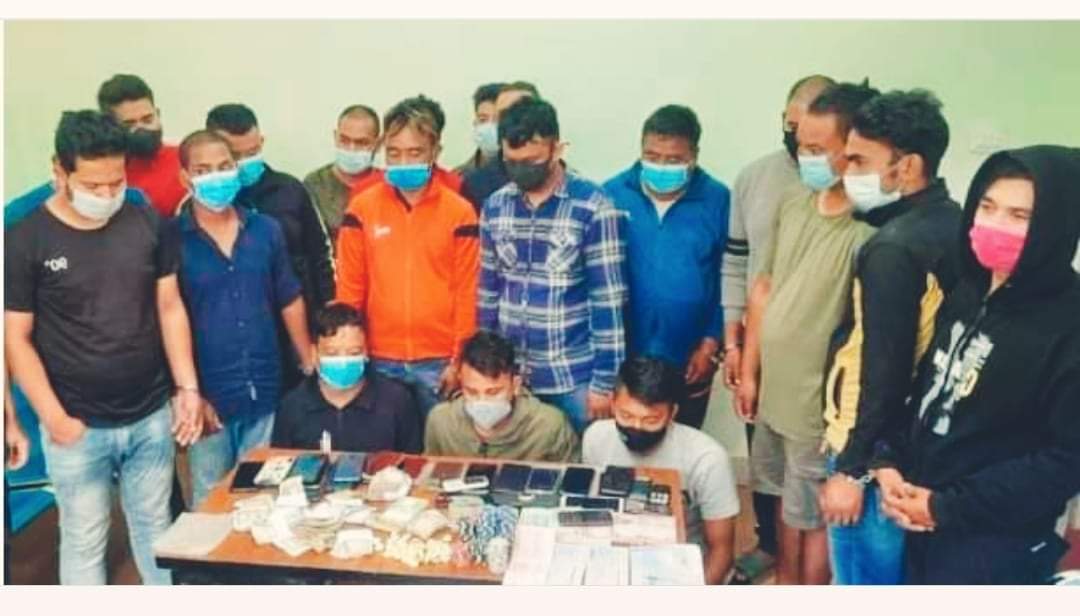काठमाडौं बाफलबाट ठुलो संख्यामा ३६ जना जुवाडेहरु पक्राउ