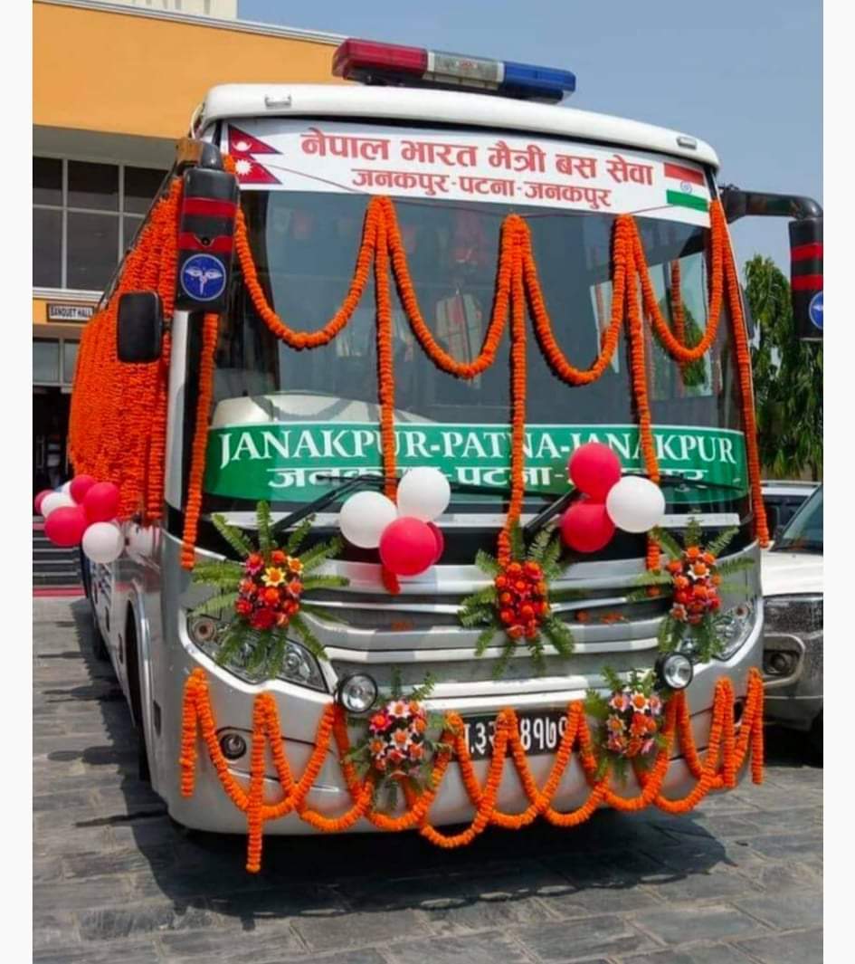 जनकपुरबाट नेपाल र भारत मैत्री ३६ सिट बस सेवा पुनः संचालनमा