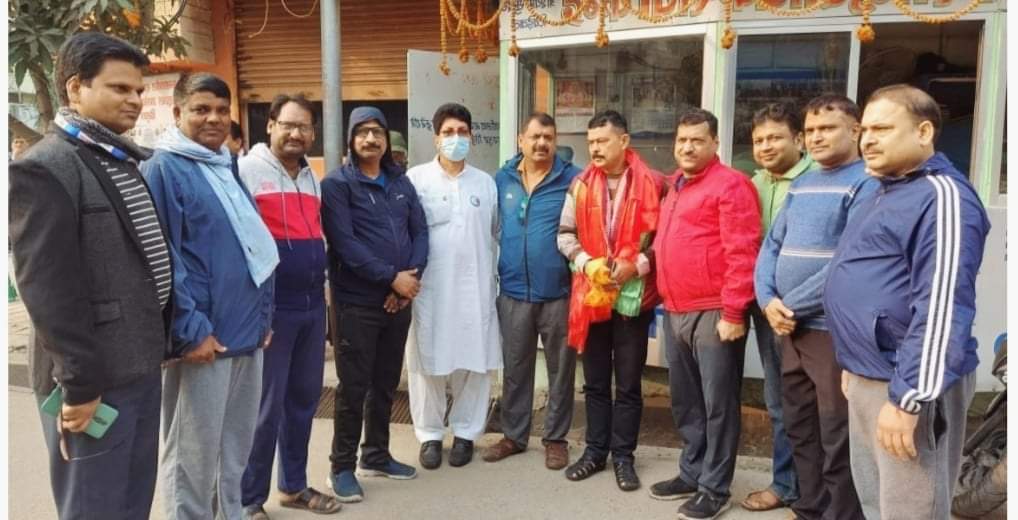 पर्सा जिल्लाका लोक प्रिय एसपी बेल बहादुर पाण्डेको भब्य सम्मान तथा विदाई