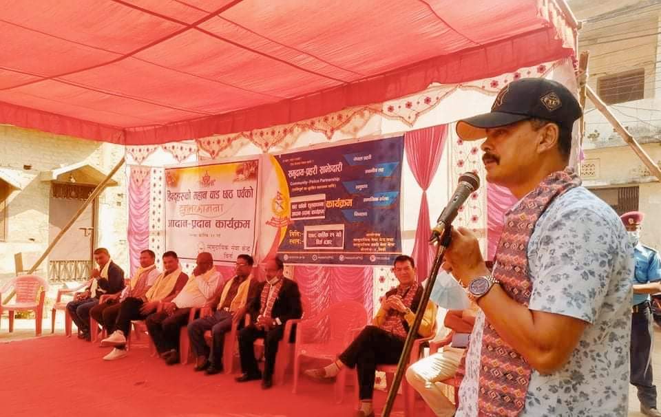 नागरिकको सुरक्षा प्रहरीको भुमिका पहिलो हो एसपी :पाण्डे छठ पर्व को शुभकामना दिदै