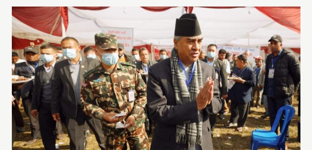 नेपाली कांग्रेसको सभापतिमा शेरबहादुर देउवा भारी मतले निर्वाचित