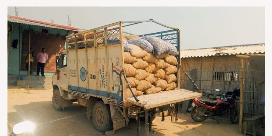 बिरगंजमा भन्सार छली भित्र्याइएको ट्रक र समान प्रहरीको नियन्त्रणमा