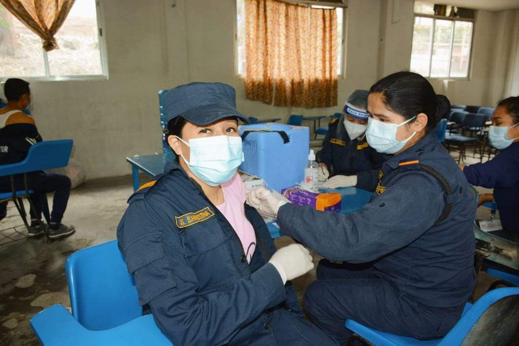 नेपाल प्रहरीका ६६ हजार ३ सय १९ जनाले कोभिड पूर्ण खोप लगाए