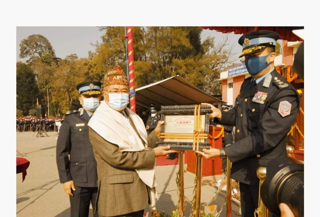 नेपाल प्रहरीबाट अवकाश प्राप्त एसपी जयविष्णु नेपाली सम्मानित