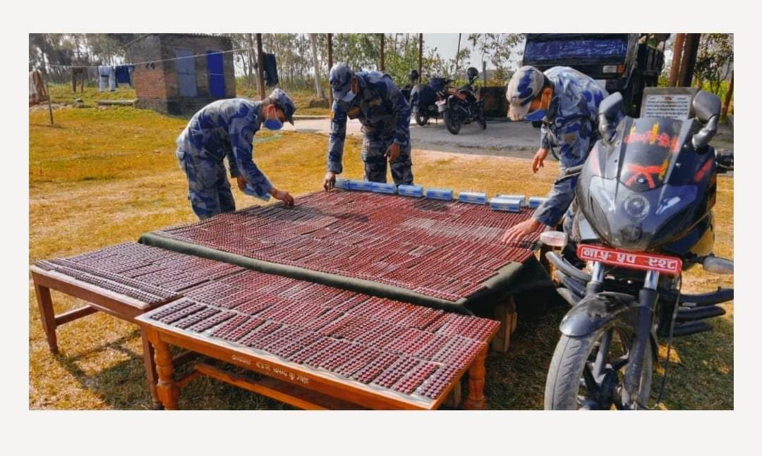 सशस्त्र प्रहरीले प्रतिबन्धीत १२ हजार पिस नाइट्रोभेट ट्याब्लेट पक्राउ