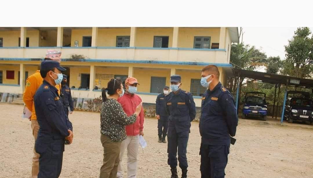एसएसपी किरण राणा जिल्ला प्रहरी कार्यालय दाङको निरीक्षणमा