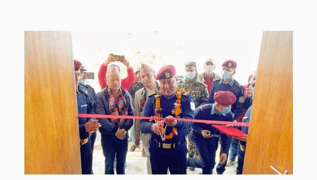 डीआईजी अरुण कुमार बिसीद्वारा नवनिर्मित प्रहरी चौकीको उद्घाटन