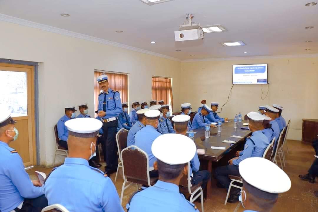 महानगरीय ट्राफिक एसएसपी जोशीद्वारा नागरिकमैत्री व्यवहार तालिमको उद्‍घाटन