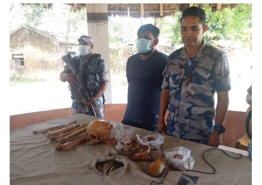 मानव हड्डीसहित विराटनगरमा एक जना पक्राउ