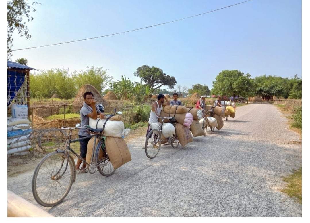 भारतीय किसानहरु धान बेच्‍न नेपालमा आउँछन्
