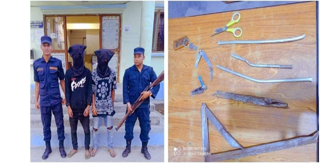 कोहलपुर प्रहरीले चोरी गर्दा गर्दै २ जना पक्राउ