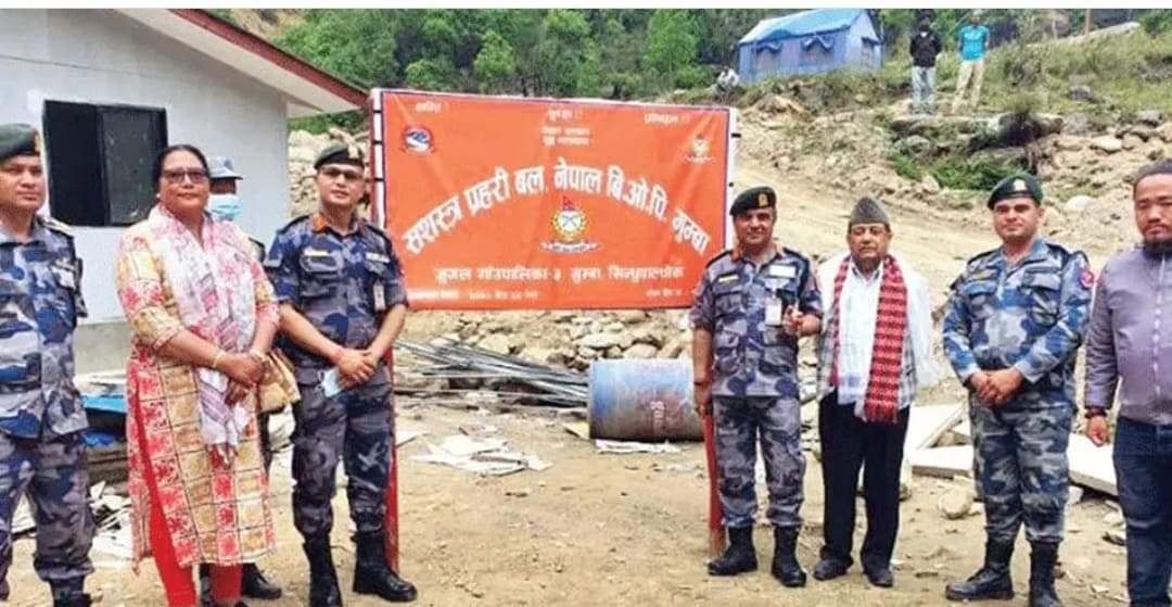 नेपाल-चीन सीमा क्षेत्र  बीओपी स्थापना