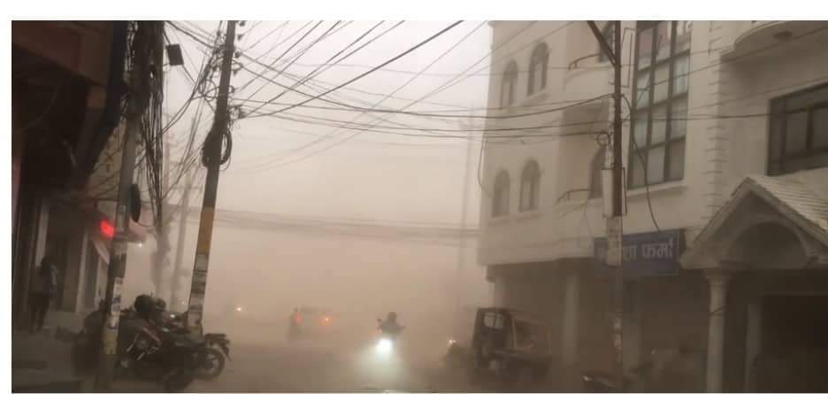 शुक्रवार बुटवलमा हावाहुरीसहित र वर्षा