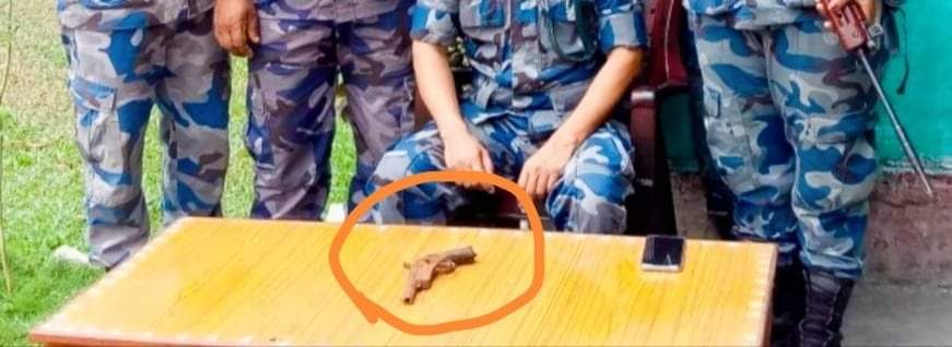 सशस्त्र प्रहरीले कंचनपुरबाट १ नाल कटुवा पेस्तोल बरामद