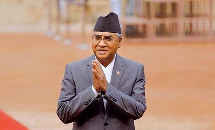 चुनावी सभालाई सम्बोधन गर्न प्रधानमन्त्री शेर बहादुर देउवा बुधबार विराटनगर जाँदै