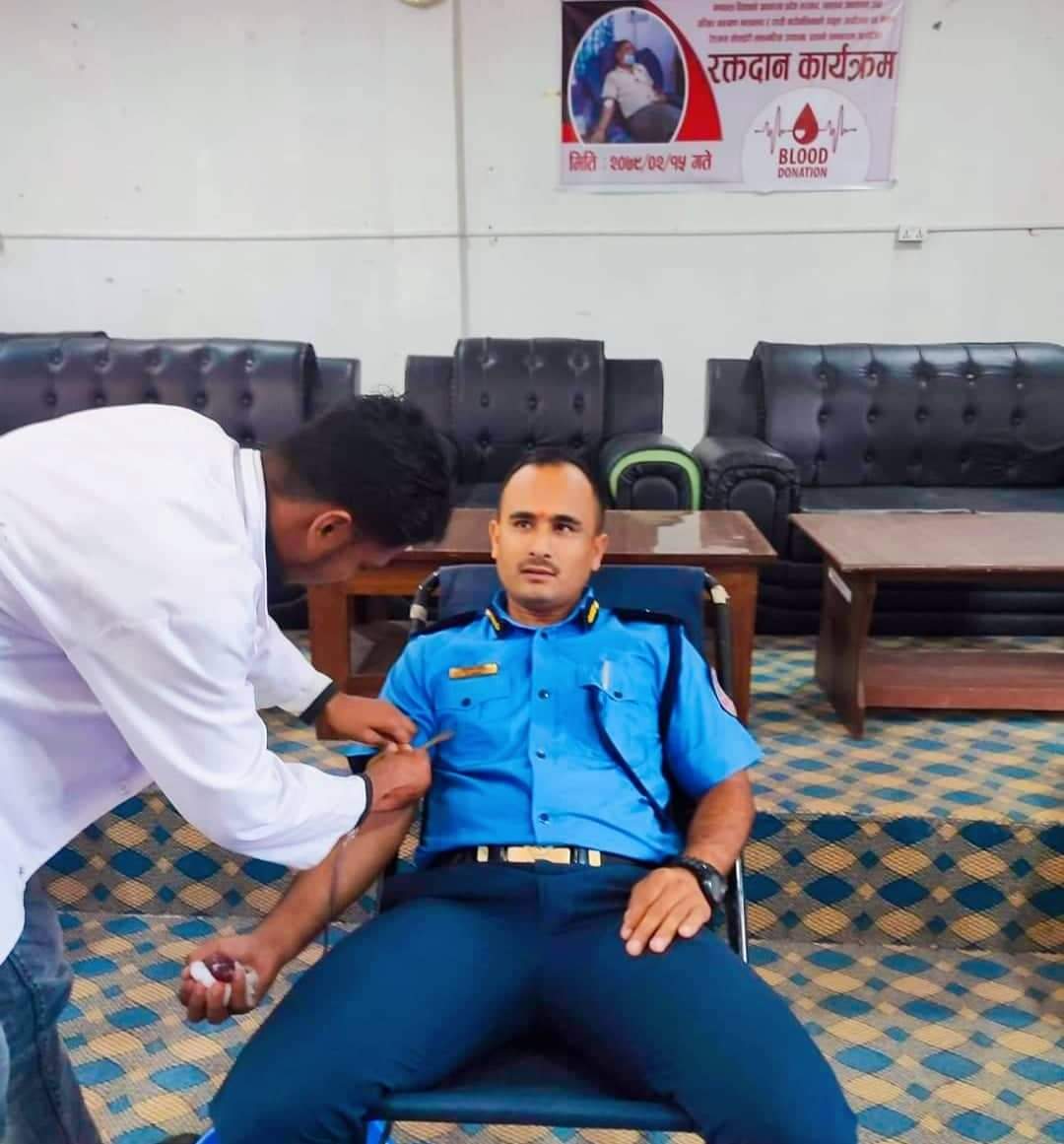 १५ औँ गणतन्त्र दिवसको अवसरमा रक्तदान कार्यक्रम सम्पन्न