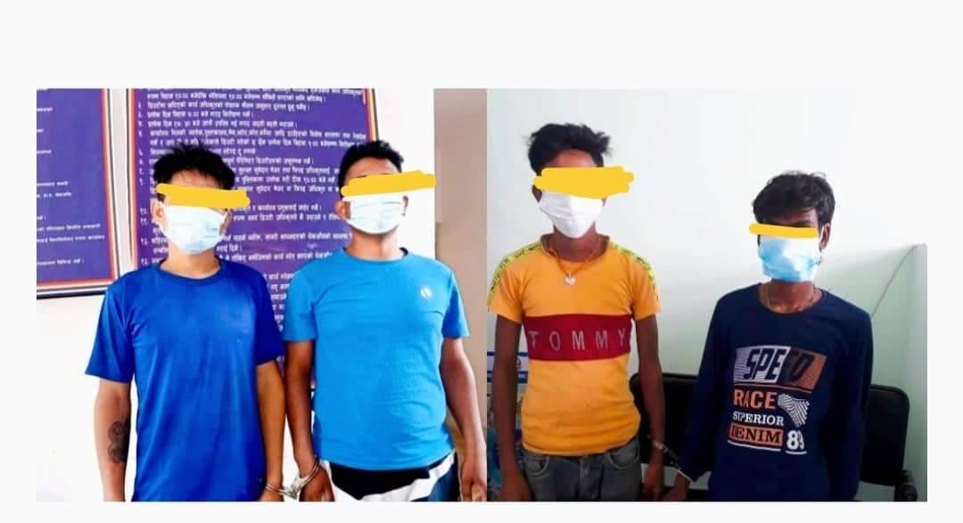मोरङबाट लागूऔषधसहित ४ जना प्रहरीले पक्राउ
