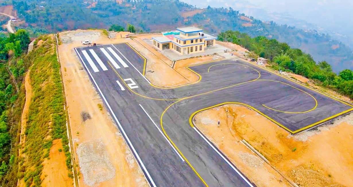 गुल्मीको रेसुङ्गा विमानस्थल निर्माण कार्य अन्तिम चरणमा छिटै संचालनमा आउने