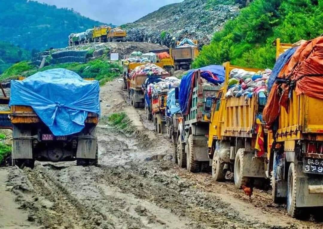 काठमाडौं उपत्यकाको फोहोर विसर्जन गर्न आज पनि अवरोध गर्दै