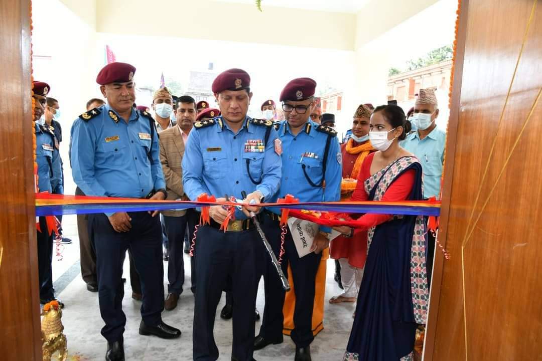 काठमाडौं उपत्यका विशेष सुरक्षा प्रहरी गणमा नवनिर्मित भवनको आईजीपी सिंहद्वारा उद्‍घाटन