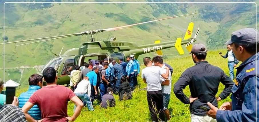 घाइते सुरक्षाकर्मीको सेनाको हेलिकप्टर मार्फत उद्धार गर्न गृहमन्त्रीको निर्देश
