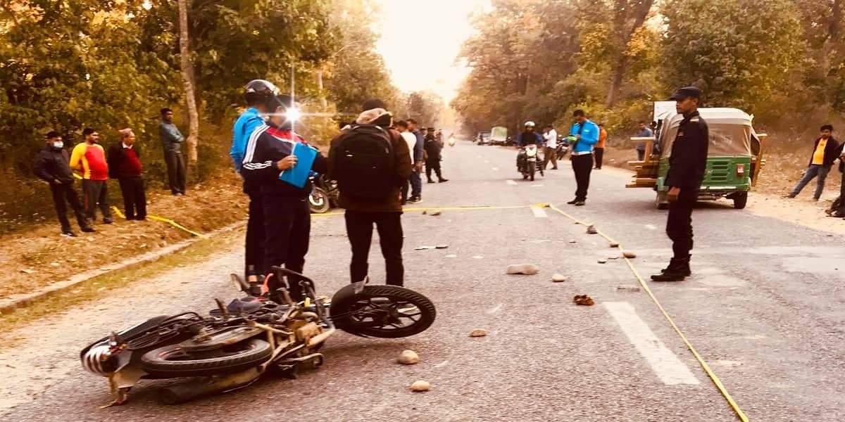 धनगढीमा गयराती मोटरसाइकल दुर्घटना हुँदा १ जनाको मृत्यु