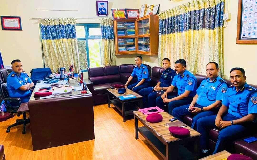 तनहुँमा शान्ति सुरक्षा मजबुत बनाउन प्रहरी प्रमुख एसपी रेग्मीको निर्देशन