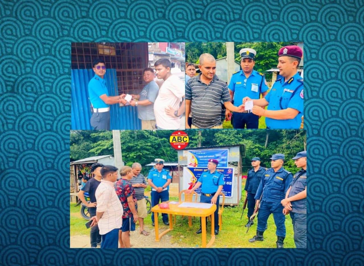 दाङ ट्राफिक प्रहरीले चाडपर्वमा हुने सवारी दुर्घटना न्यूनीकरण गर्न (टाइम-कार्ड) लागू