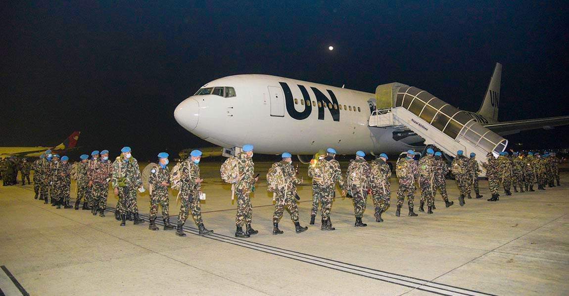 नेपाली सेनाहरु २०३ जना शान्ति सैनिक सिरिया प्रस्थान हुँदै