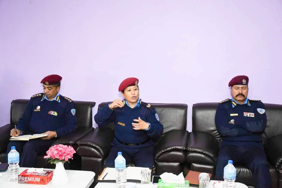 डिआईजी किरणबाट उपत्यका प्रहरी मातहतका कार्यालय प्रमुखहरूलाई धन्यवाद र निर्देशन