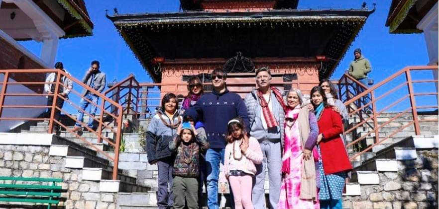 भारतीय बलिउड अभिनेता विवेक ओबरोय चन्द्रागिरि भ्रमणमा