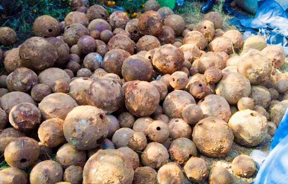 पाल्पामा घर बनाउने जग खन्दा ठूलो संख्यामा तोपका गोला फेला