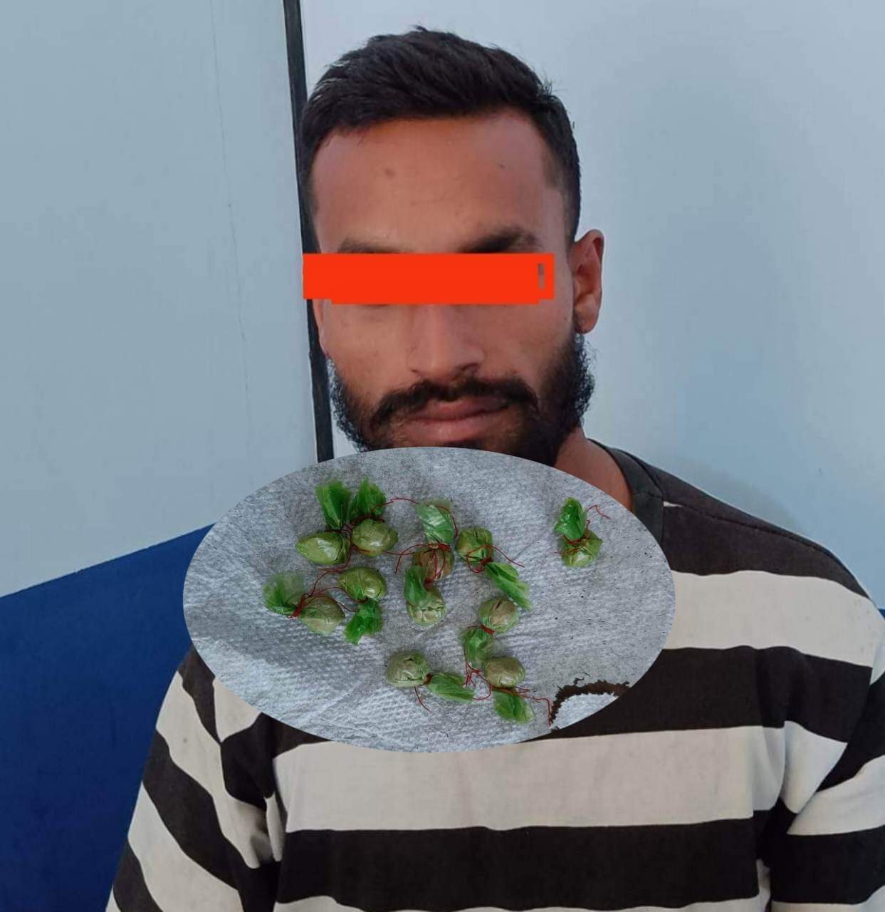 बाँके जमुनाह प्रहरीले खैरो हिरोईनसहित एक जना युवक सिमानाकाबाट पक्राउ