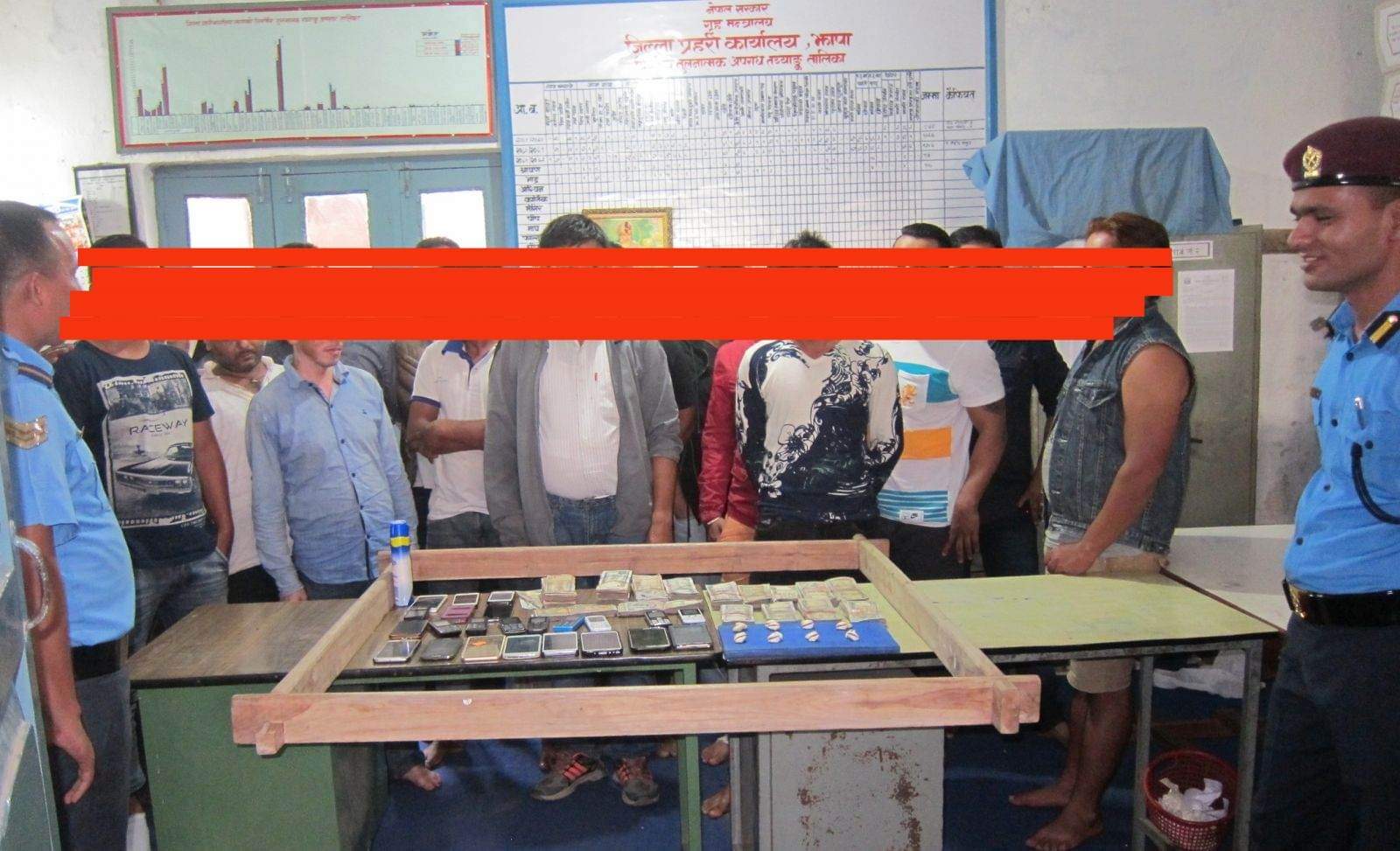 काठमाडौँबाट १६ जना जुवाडेहरु पक्राउ