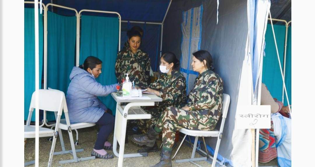 नेपाली सेना र काठमाडौं महानगरले निःशुल्क स्वास्थ्य शिविर सञ्चालन